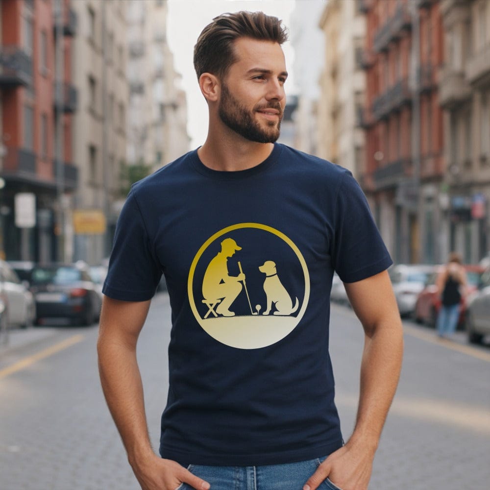 Stylish Urban Dog Lover Graphic T-Shirt for Men