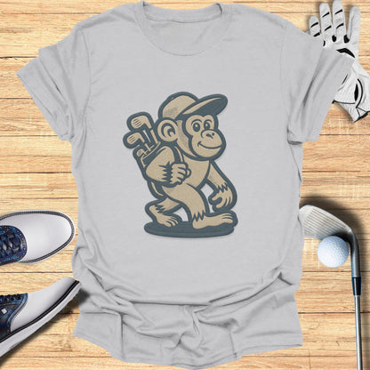Golfing Monkey Graphic Tee for Casual Wear