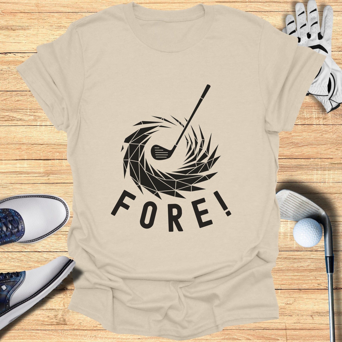 Golf Themed Fore Graphic Print T-shirt product
