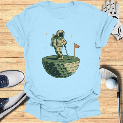 Astronaut Playing Golf Tee for Space Enthusiasts
