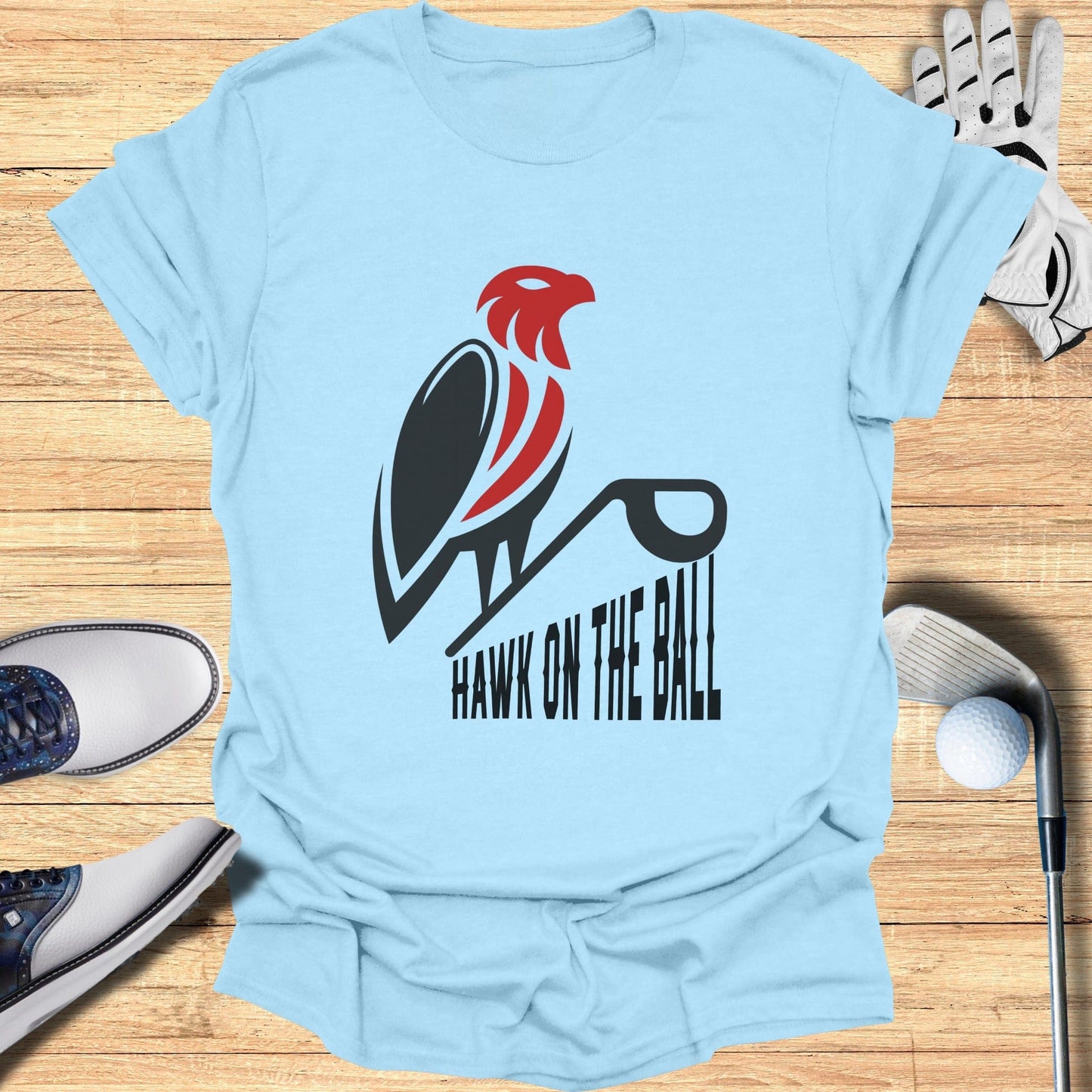 Hawk On The Ball Graphic Tee for Sports Lovers