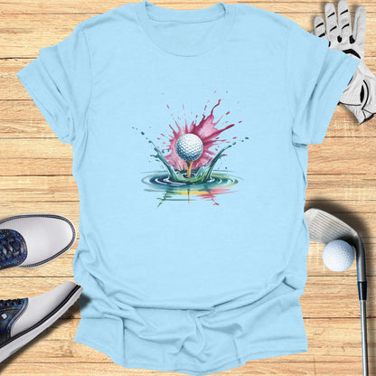 Color Splash Golf T-Shirt - Funny Golf Tee by Swing Epic