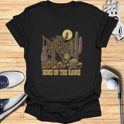 Home On The Range Cowboy Golf T-shirt