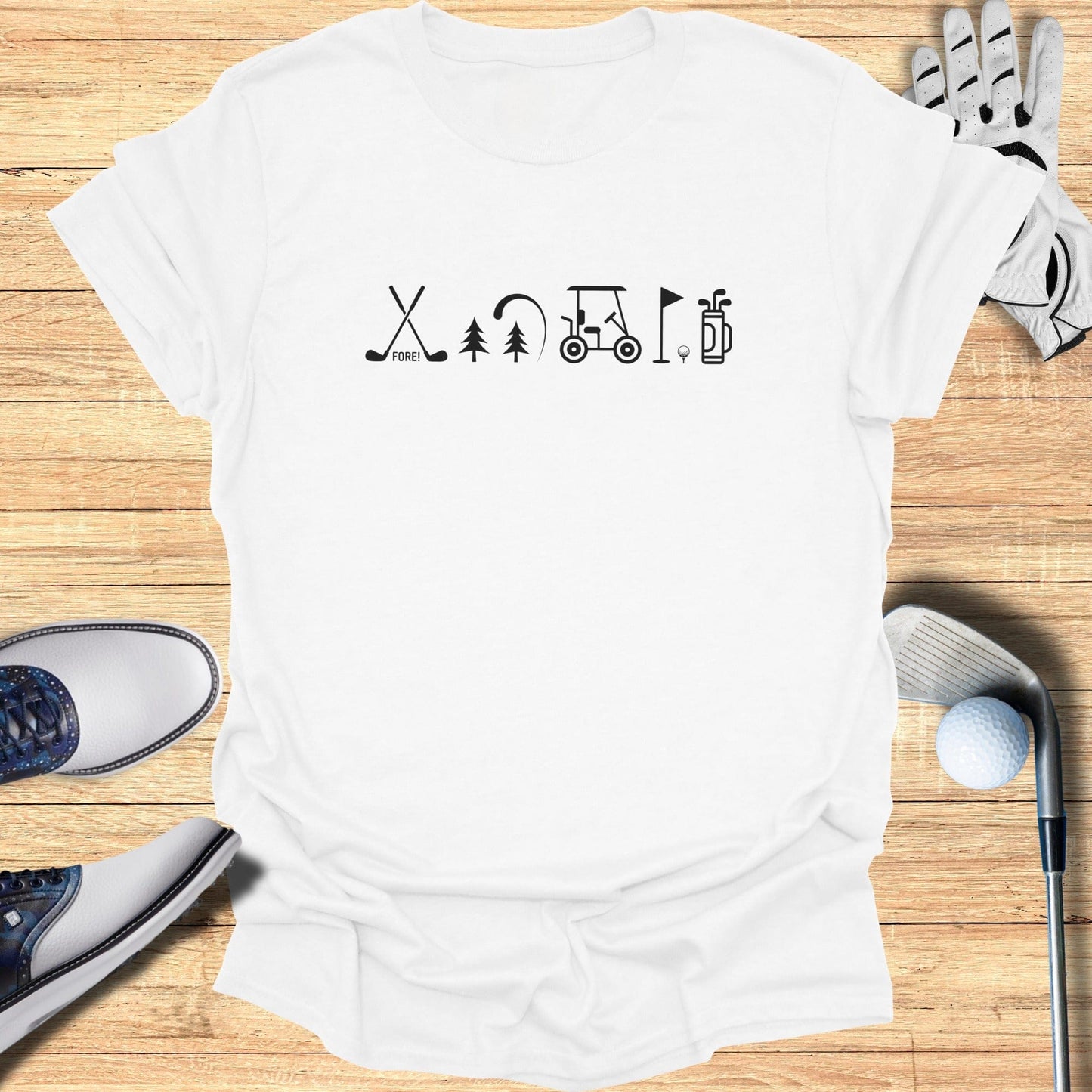 Fun Graphic Golf T-shirt for Golf Enthusiasts