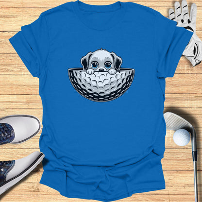 Adorable Puppy Hidden in Golf Ball Design Tee