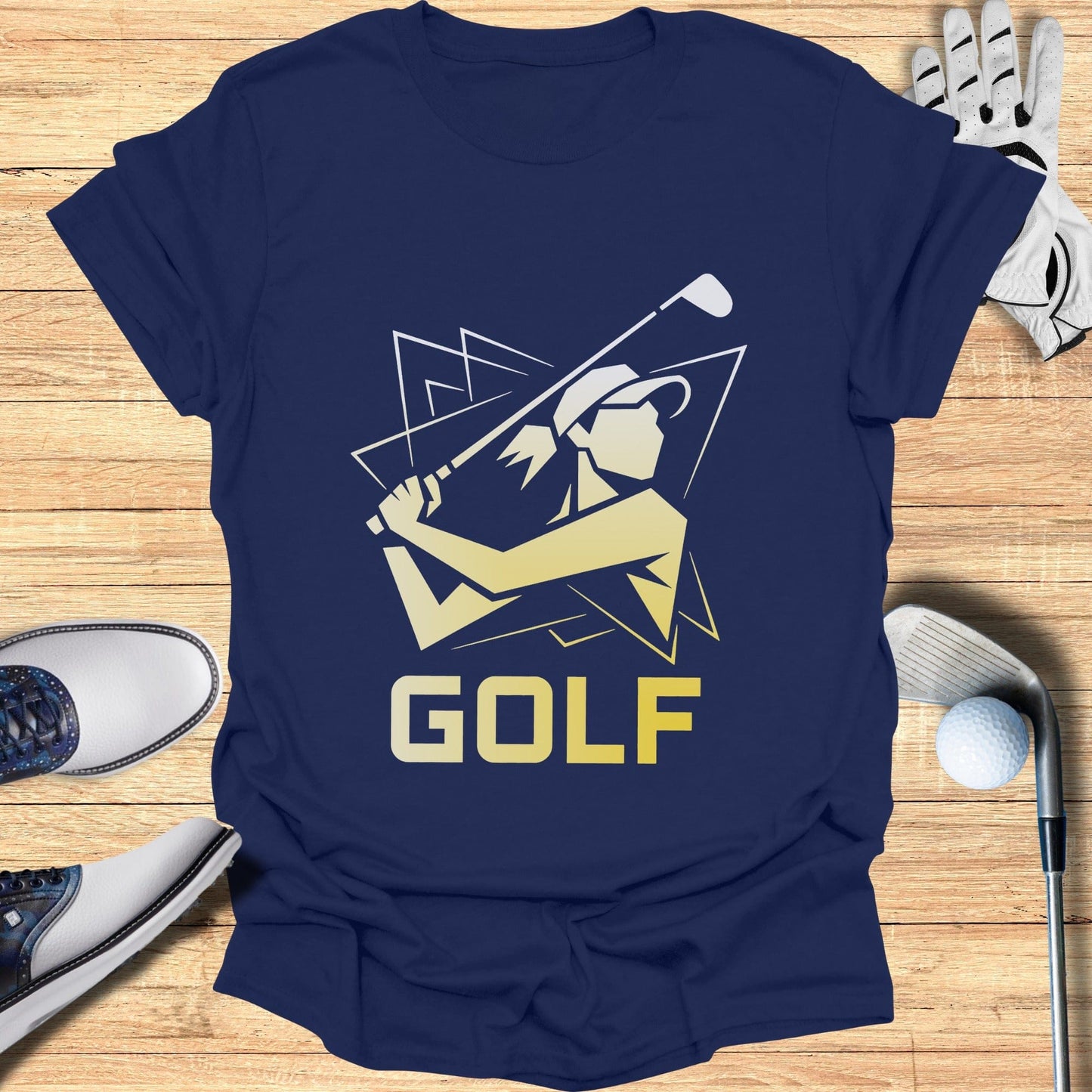 Stylish Graphic Tee with Golf Player Design Shirt