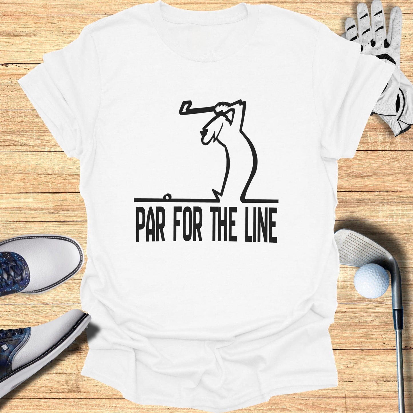 Par For The Line Graphic Golf T-shirt Product
