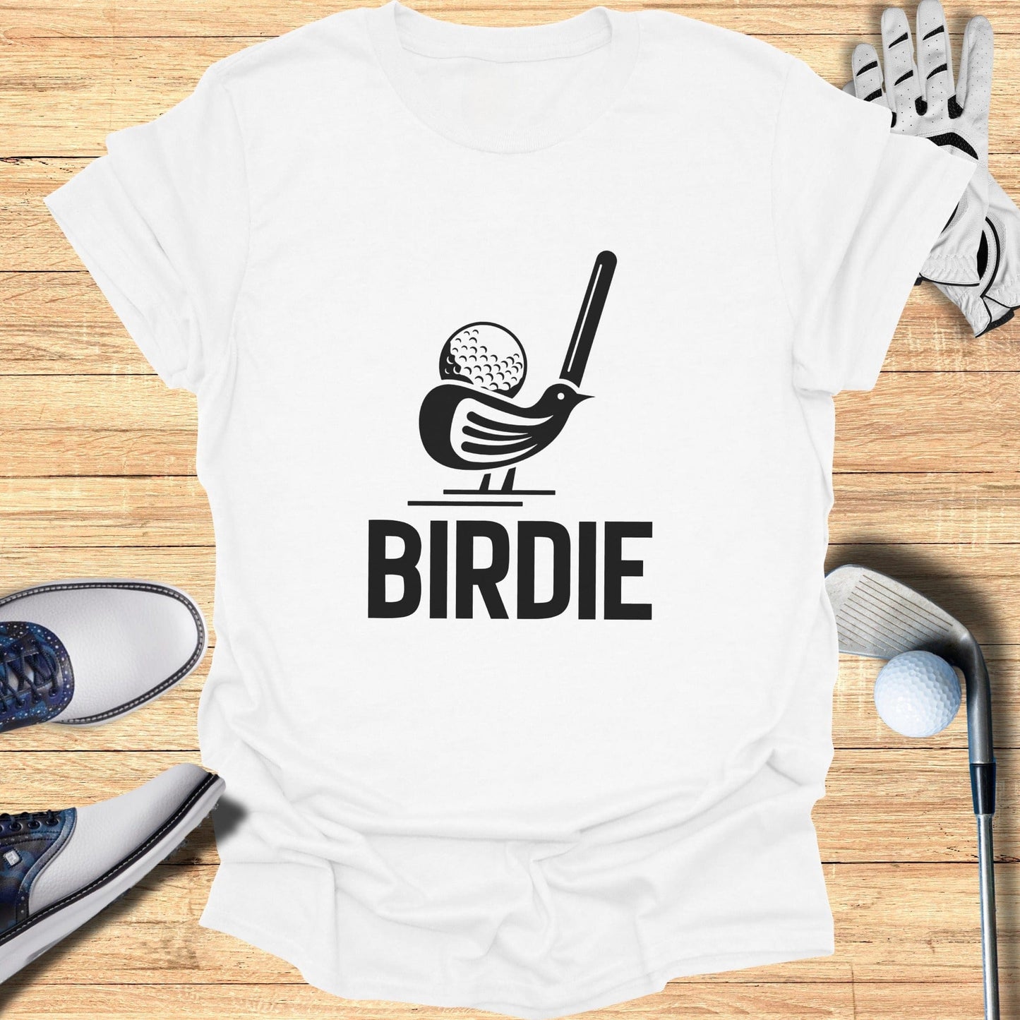 Birdie Golf Theme Graphic Tee Shirt for Golfers