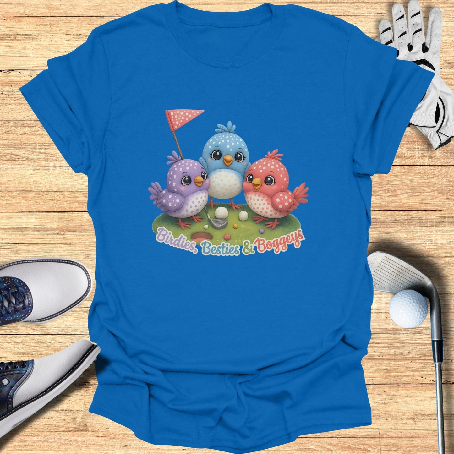 Birdies Besties & Bogeys Golf Theme Shirt