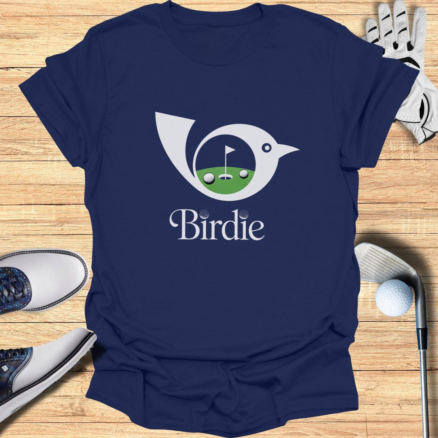 Birdie Golf Graphic Tee Shirt for Sports Enthusiasts