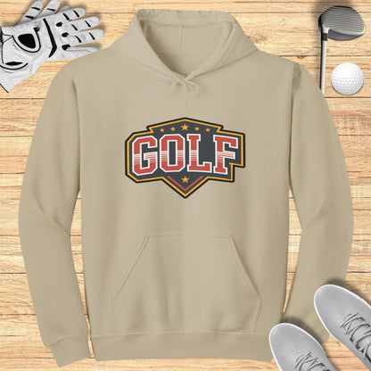 Stylish Beige Hoodie Featuring GOLF Logo design