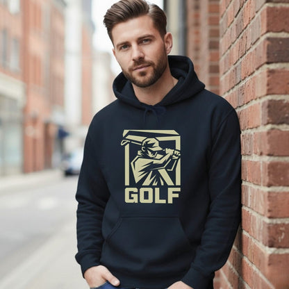 Stylish Hoodie with Bold Golf Graphic
