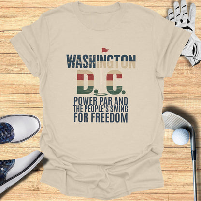 Washington DC Golf T-Shirt - Funny Golf Tee by Swing Epic
