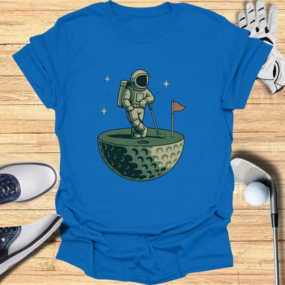 Astronaut Playing Golf Graphic Tee Shirt Unisex