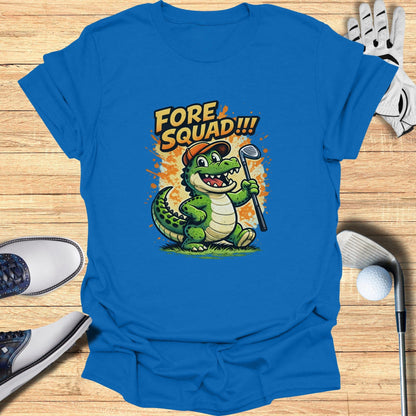 Fore Squad Alligator Golfing Graphic T-Shirt