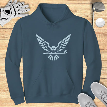 Stylish Hoodie with Eagle and Golf Club Design