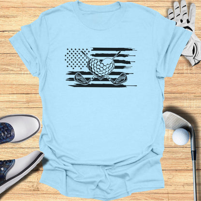 American Flag Golf Clubs and Ball Graphic Tee product