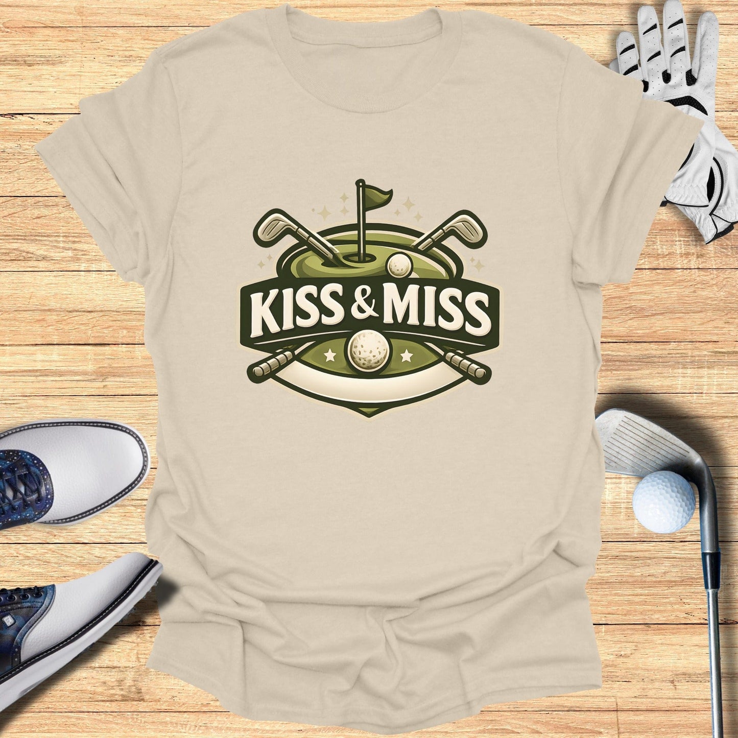 Kiss & Miss Golf Inspired Graphic T-shirt Product
