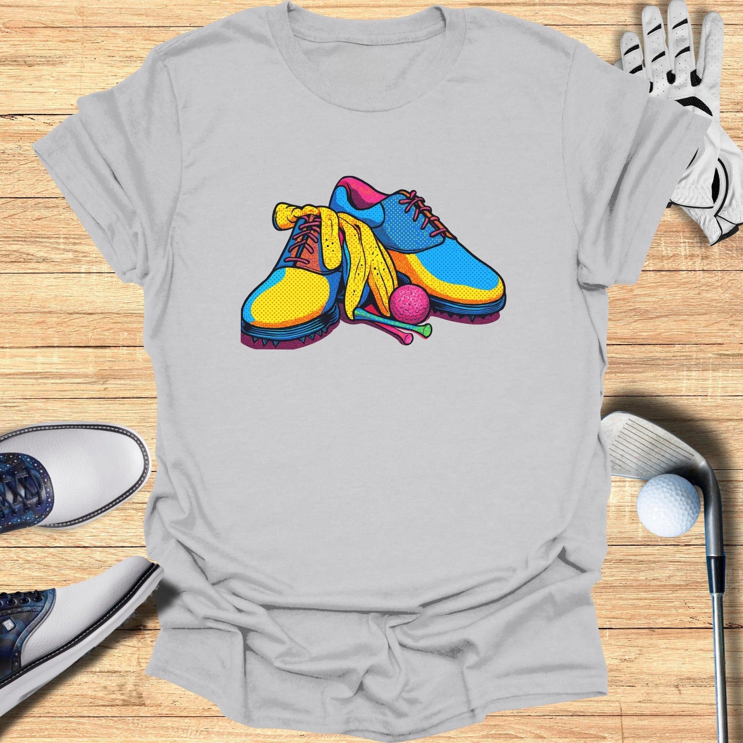 Vibrant Golf Shoes and Accessories Graphic T-Shirt