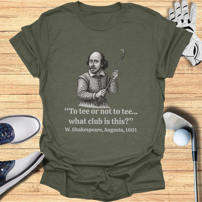 To Tee Or Not To Tee T-Shirt - Funny Golf Tee by Swing Epic