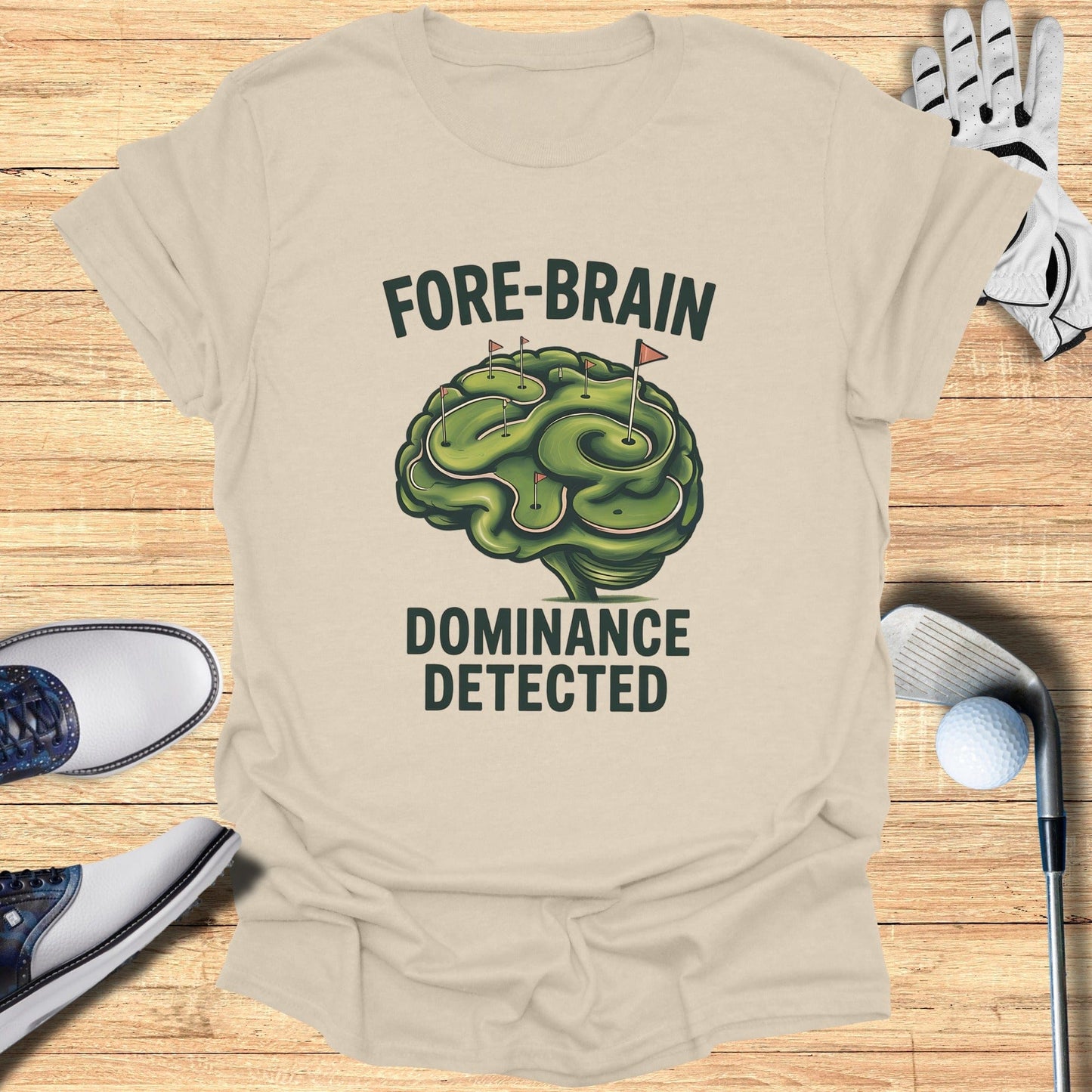 Fore-Brain Dominance T-Shirt - Funny Golf Tee by Swing Epic