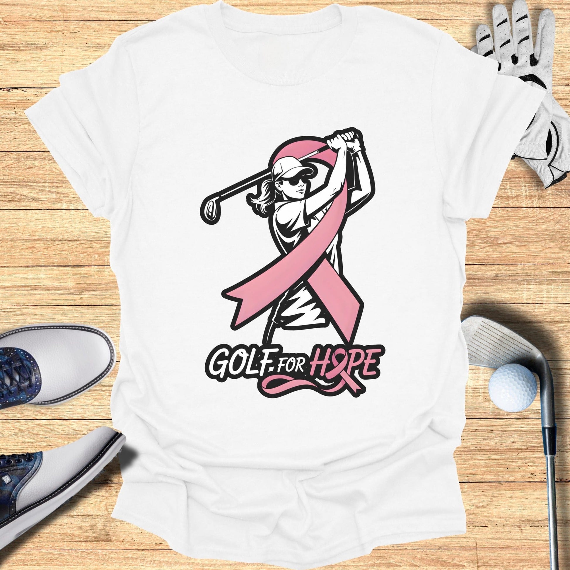 Golf for Hope Breast Cancer Awareness T-Shirt