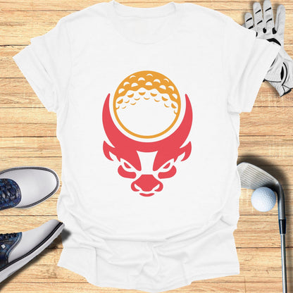 Stylish Golf Bull Graphic Tee Shirt