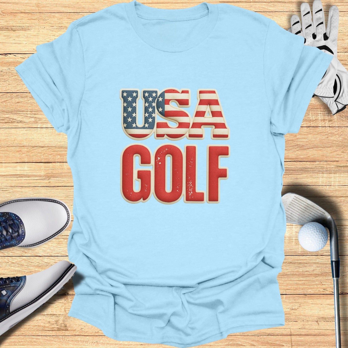 USA Golf Patriotic T-Shirt Perfect for Golf Lovers