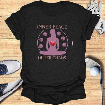 Inner Peace Outer Chaos T-Shirt - Funny Golf Tee by Swing Epic