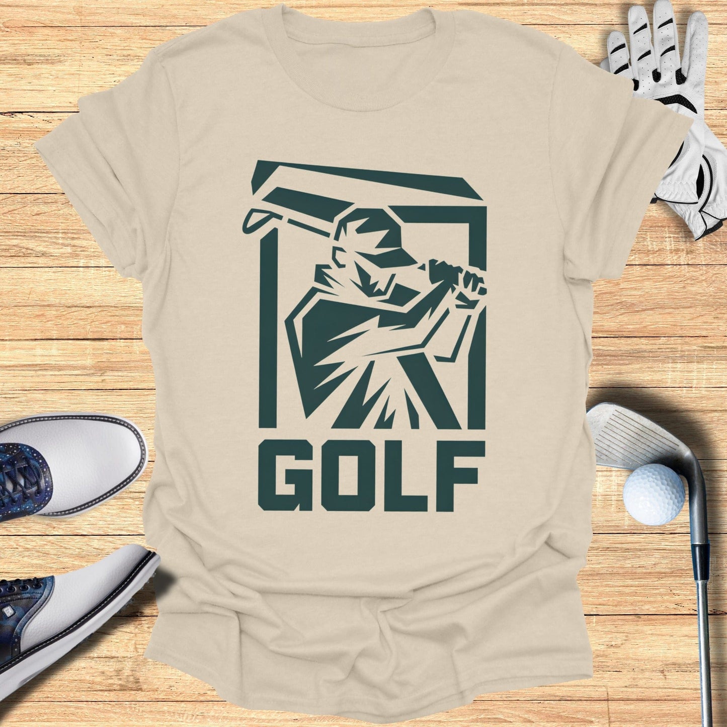 Modern Stylish Golf Graphic Printed T-Shirt