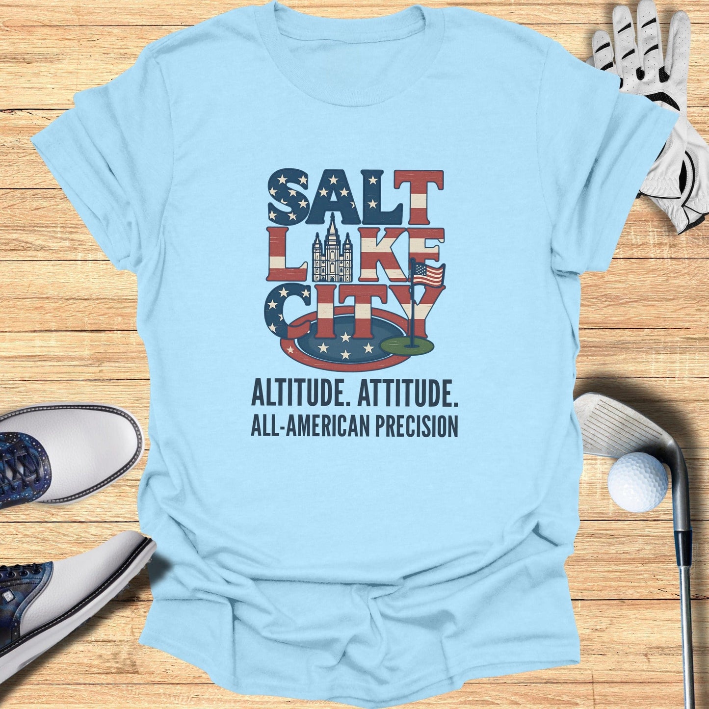 Salt Lake City Golf T-Shirt - Funny Golf Tee by Swing Epic