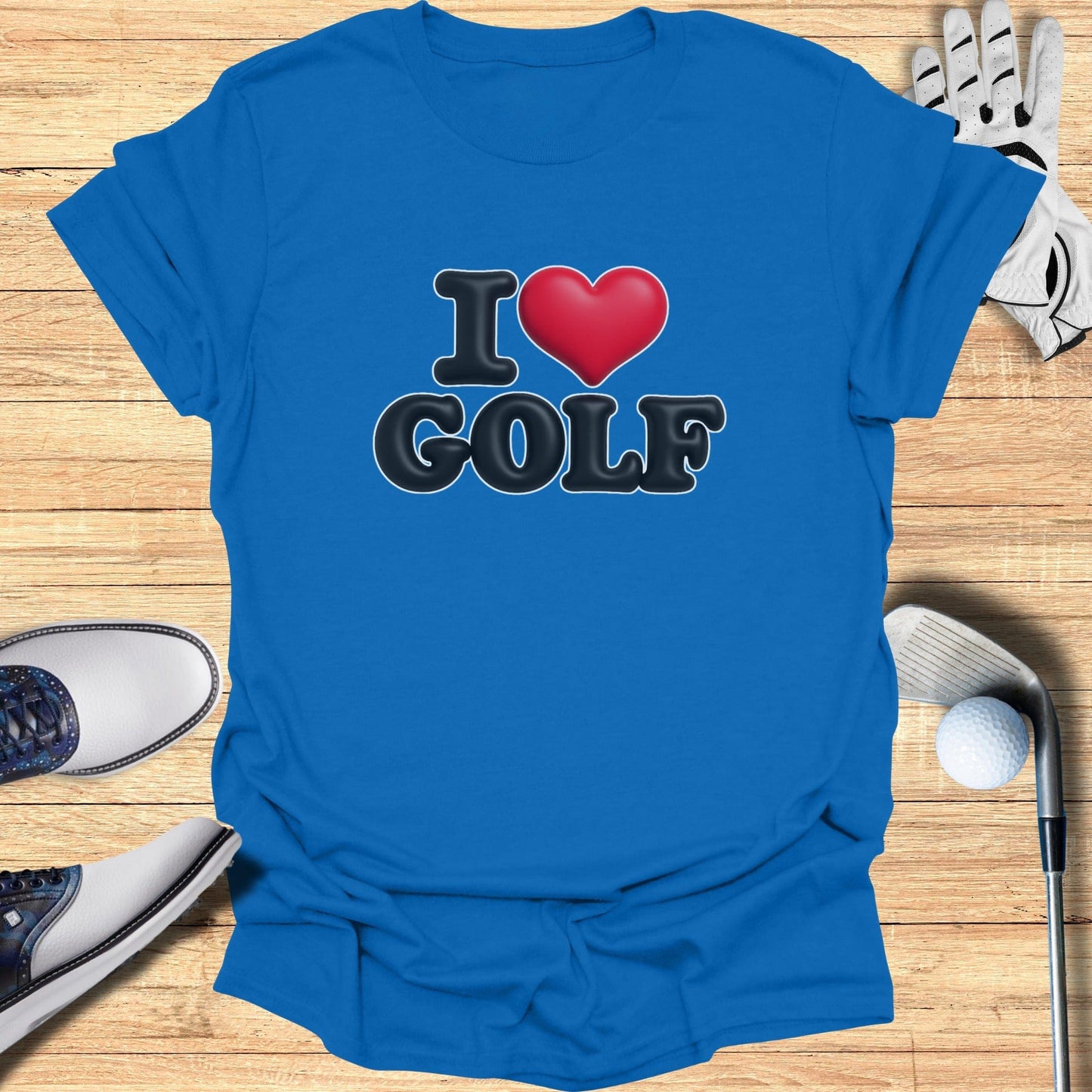 I Heart Golf Enthusiast T-Shirt for Golf Lovers