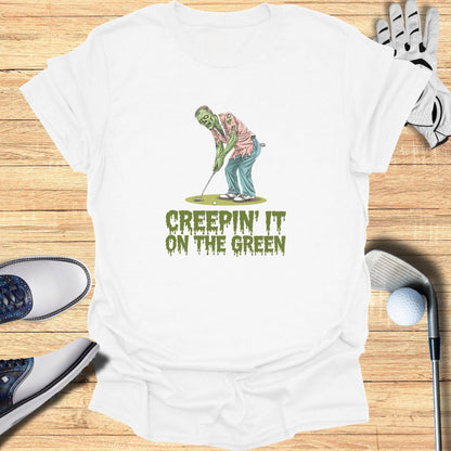 Creepin’ It on the Green T-Shirt - Funny Golf Tee by Swing Epic