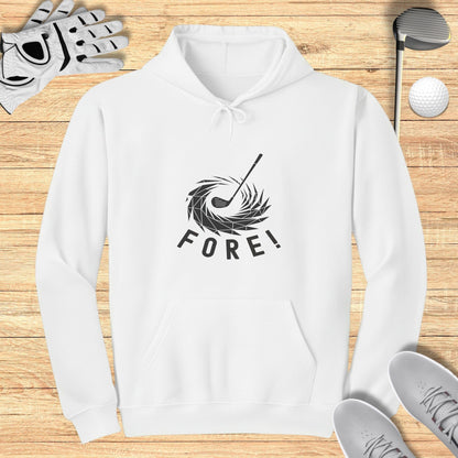 FORE! Golf Themed Graphic Hoodie