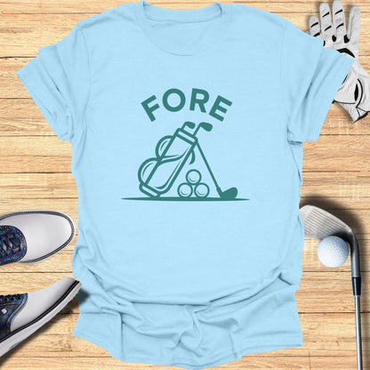 Fore Bag Life T-Shirt - Funny Golf Tee by Swing Epic