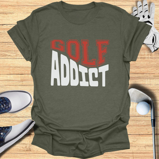 Golf Addict T-Shirt - Funny Golf Tee by Swing Epic
