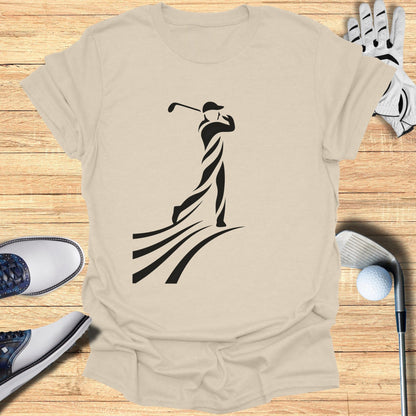Golf Swing Graphic Print Men's T-shirt