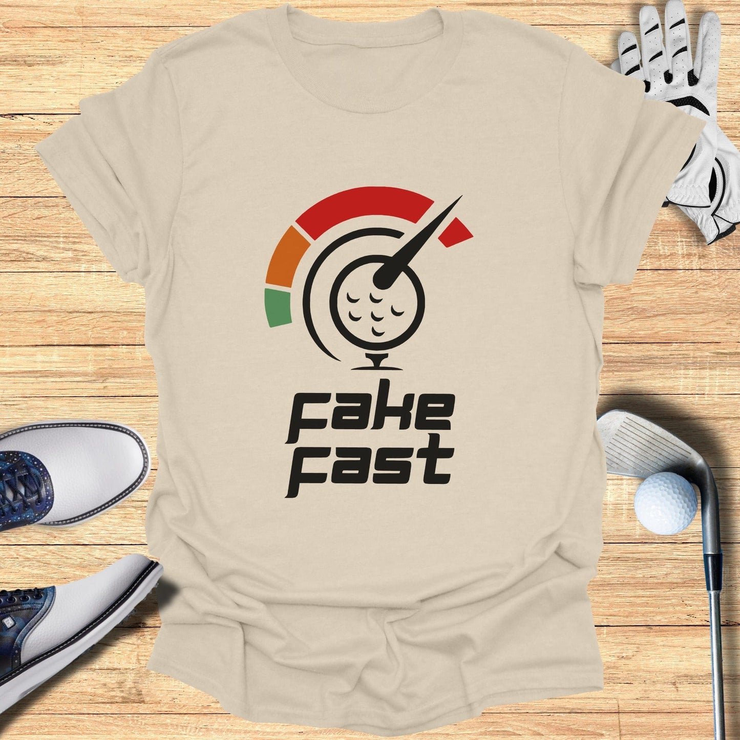 Funny Golf Themed Fake Fast T-Shirt for Casual Wear