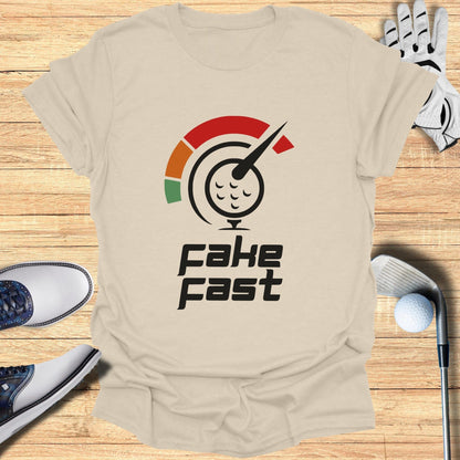 Funny Golf Themed Fake Fast T-Shirt for Casual Wear
