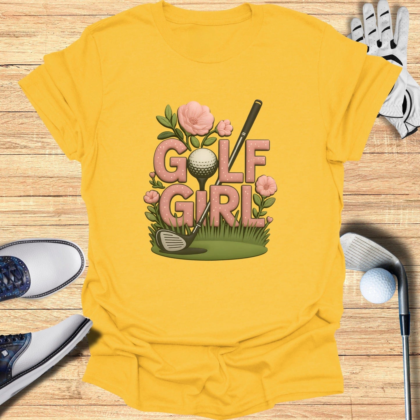 Golf Girl Graphic Tee for Women's Fun Casual Wear