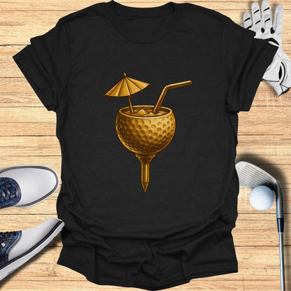 Golf Tee Tropical Drink Design T-shirt