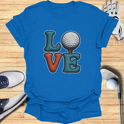 Love Golf Design T-Shirt for Golf Enthusiasts