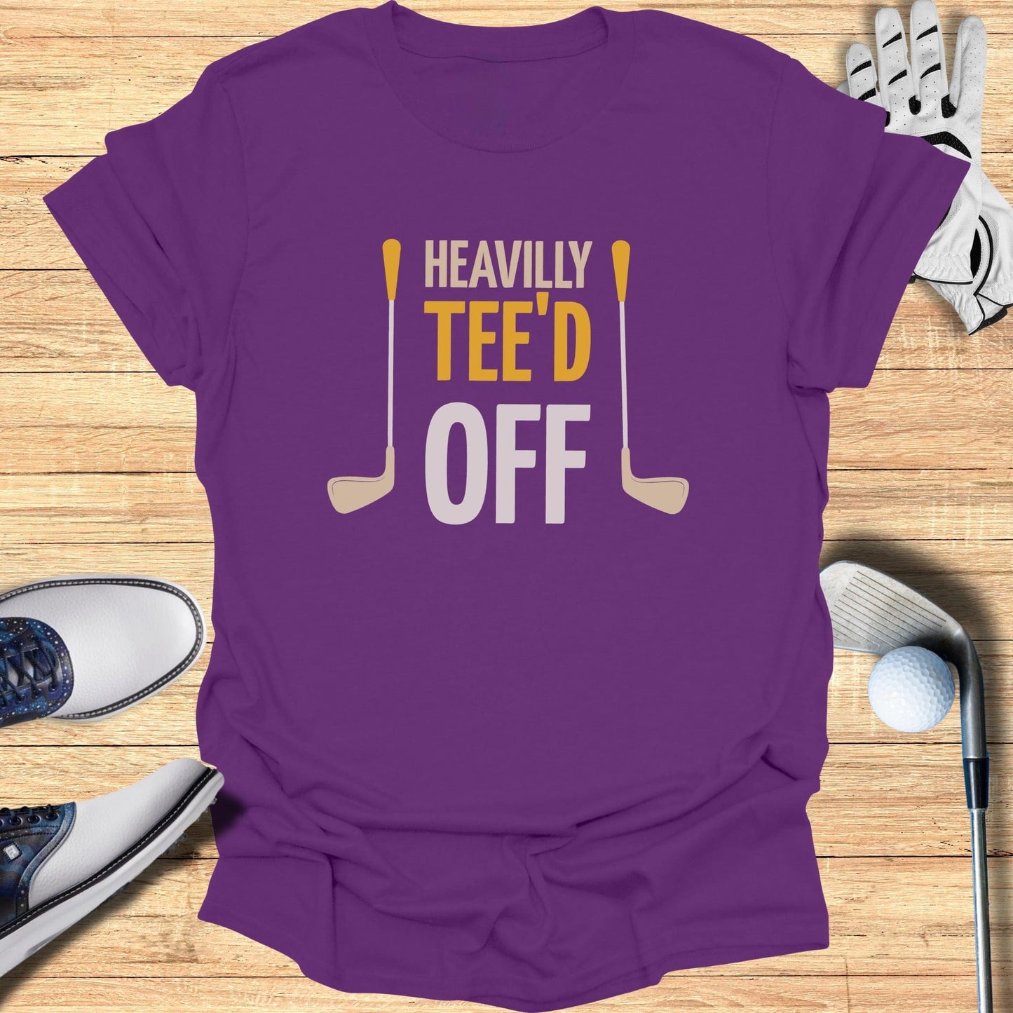 Heavily Tee'd Off T-Shirt - Funny Golf Tee by Swing Epic