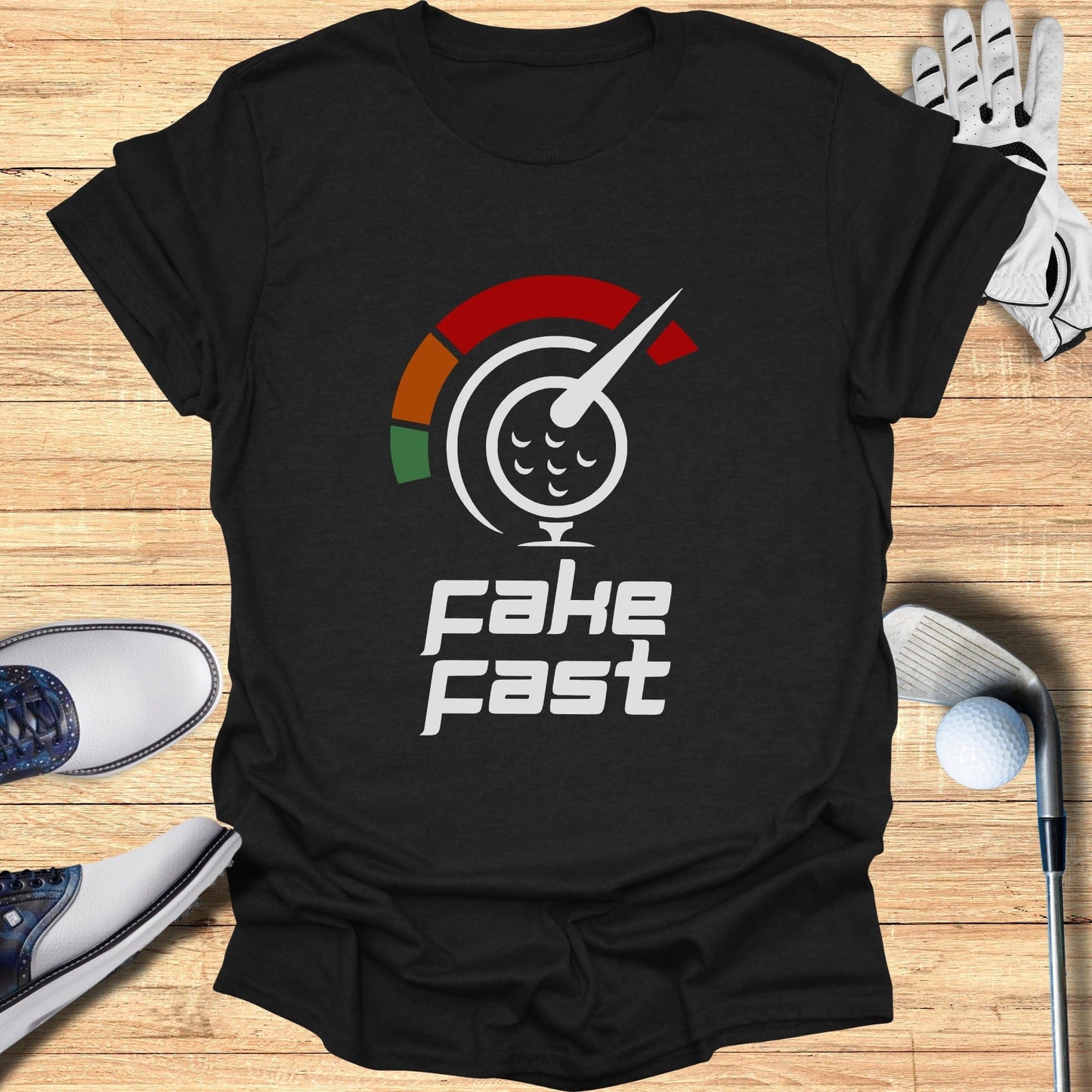Funny Golf Themed Fake Fast T-Shirt