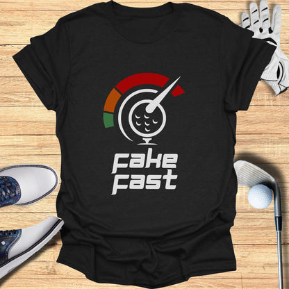 Funny Golf Themed Fake Fast T-Shirt