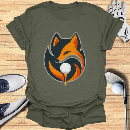 Stylish Golf Fox Graphic Tee Golf Shirt
