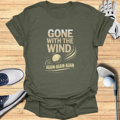 Gone With The Wind T-Shirt - Funny Golf Tee by Swing Epic