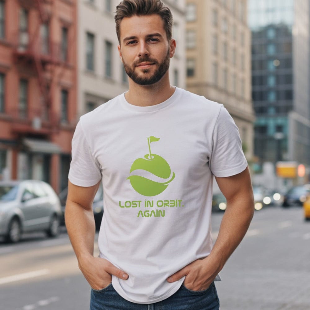 Lost in Orbit Again Fun Graphic Tee