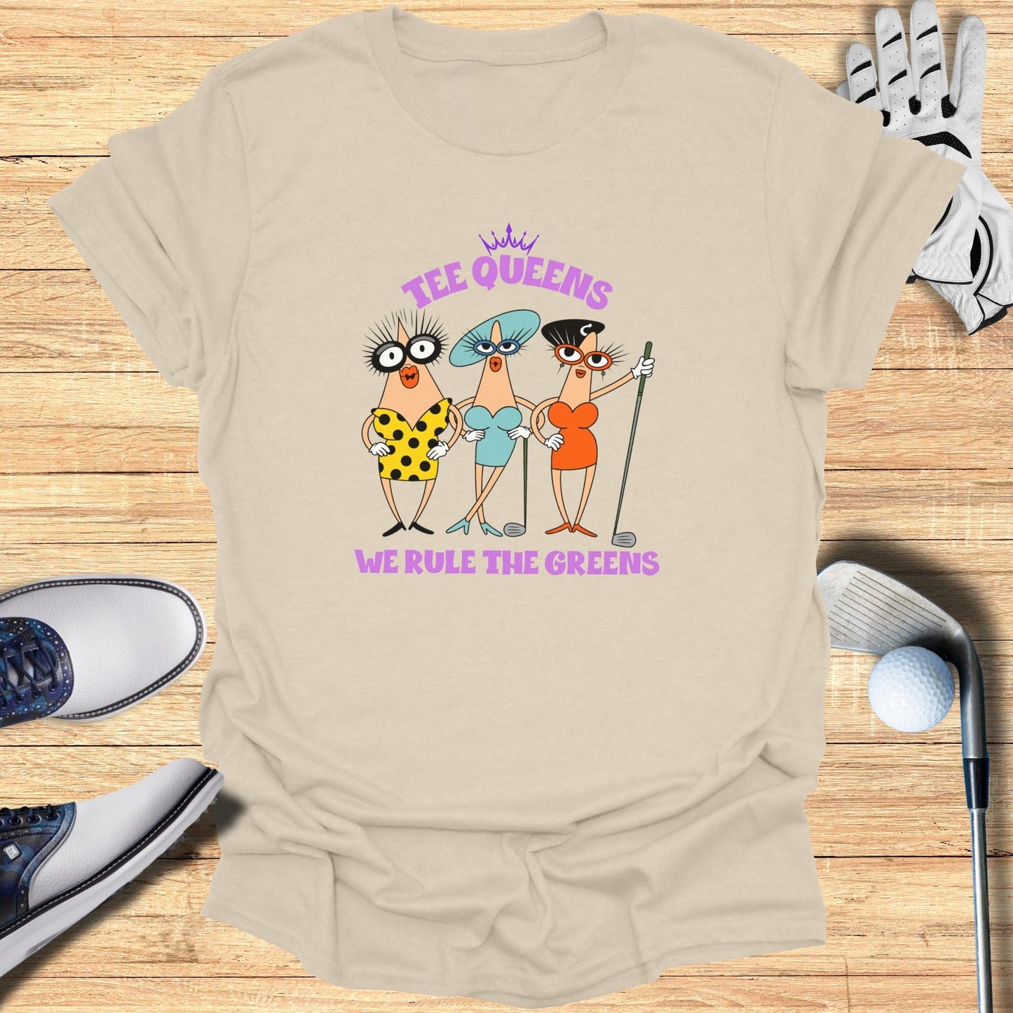 Tee Queens T-Shirt - Funny Golf Tee by Swing Epic