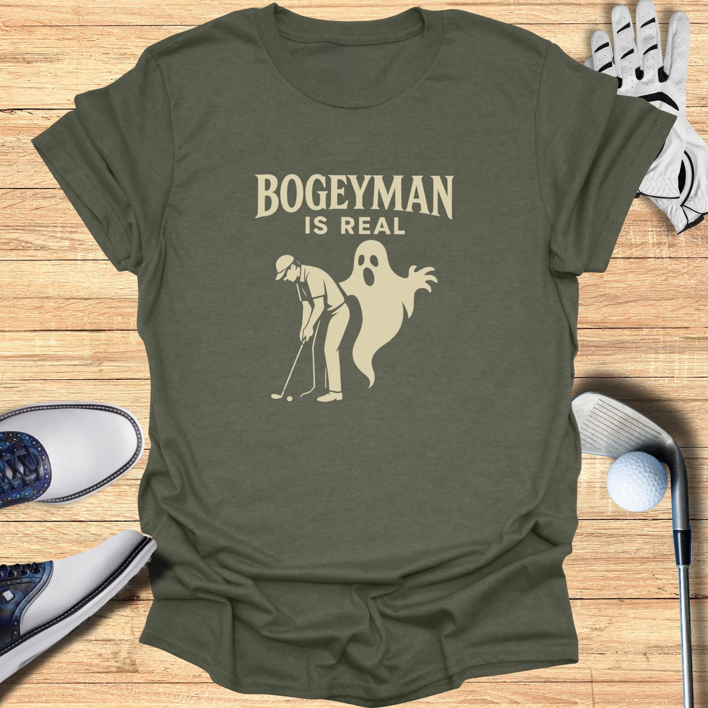 Bogeyman Is Real Funny Golf Graphic Tee Shirt product